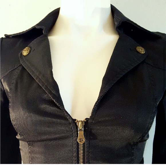 Vintage Guess Jeans Black Corset Bustier Jacket - Picture 3 of 10